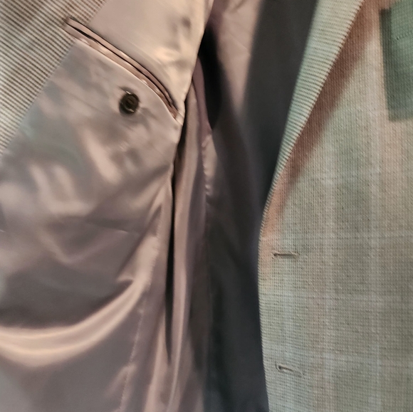 Chaps Gray Sport Coat with Classic Glen Check - Picture 6 of 10